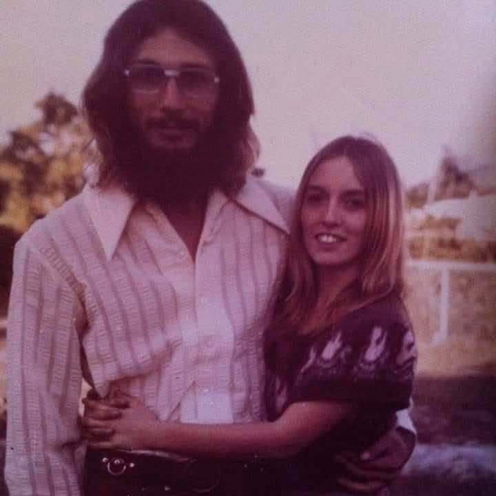Lynda and John when they were first married